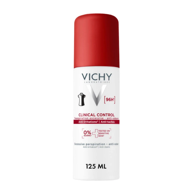 96h Vichy Clinical Control 96h Αποσμητικό Σπρέι για 96 Ώρες Προστασίας, 125ml - Image 1