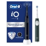 Oral-B Promo Series 2 iO Duo Ηλεκτρικές Οδοντόβουρτσες Μαύρη & Πράσινη 2 Τεμάχια