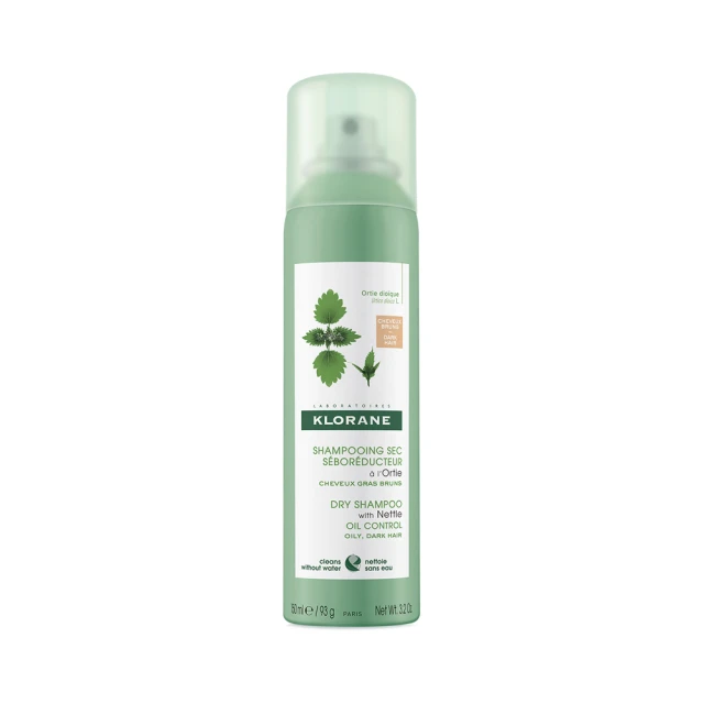 f2c4438c9d546493d6f98b49ecfcfb87.jpg Klorane Dry Shampoo with Nettle Oil Control Ξηρό Σαμπουάν με Τσουκνίδα για Καστανά-Σκούρα Λιπαρά Μαλλιά, 150ml - Image 1