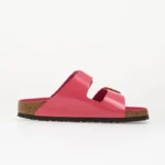 Birkenstock Arizona Big Buckle Natural Leather Patent Women High-Shine Fuchsia Tulip - Image 3