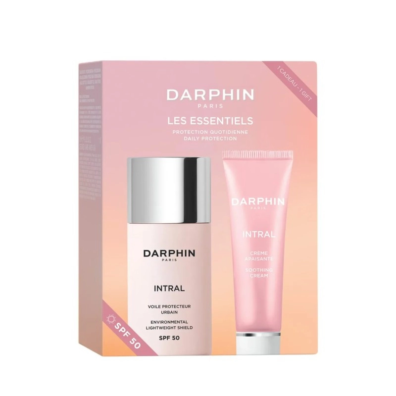 q Darphin Les Essentiels Promo Intral Environmental Lightweight Shield Αντηλιακή Κρέμα Προσώπου SPF50, 30ml & Δώρο Intral Soothing Cream Καταπραϋντική Κρέμα Προσώπου, 20ml, 1σετ - Image 1