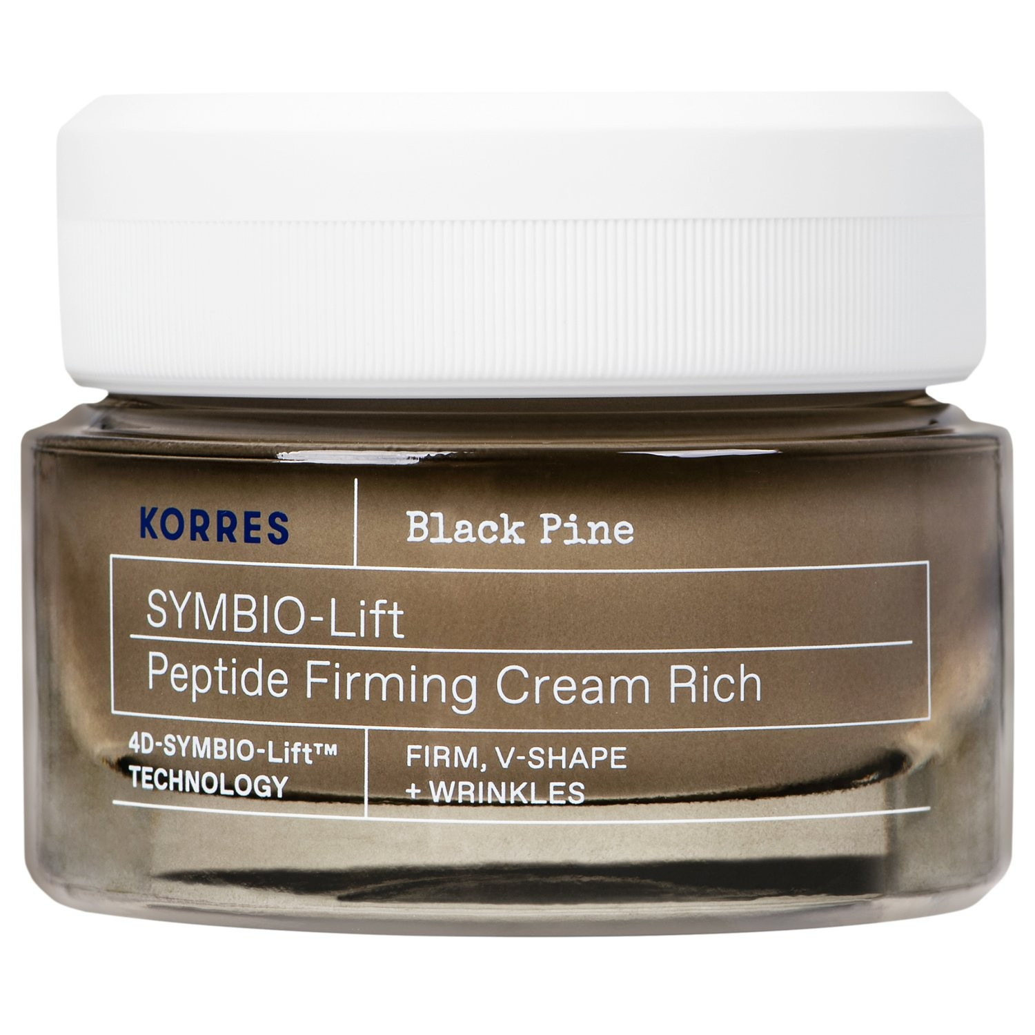 9963 Korres Black Pine 4D SYMBIO-Lift Peptide Firming Cream Rich Πλούσια Κρέμα Σύσφιγξης με Πεπτίδια για Ξηρές Επιδερμίδες, 40ml - Image 1