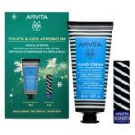 Apivita Promo Touch & Kiss Hypericum με Κρέμα Χεριών με Βάλσαμο & Μελισσοκέρι για Ξηρά Σκασμένα Χέρια, 50ml & Balm Χειλιών με Βούτυρο Κακάο SPF20, 4.4g, 1σετ