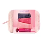 Caudalie Limited Edition Travel Pouch Promo με VinoHydra Moisturizing Gel Καθαρισμού Προσώπου, 30ml, Deep Hydration Moisturizer Ενυδατική Κρέμα Προσώπου, 15ml, Tinted Balm Χειλιών, 4.5g, Density & Volume Σαμπουάν για Όγκο, 30ml & Δώρο Νεσεσέρ,1τεμ, 1σετ